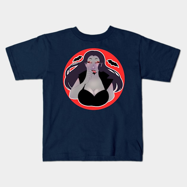 Vampire Girl | Halloween Kids T-Shirt by Bad Witch